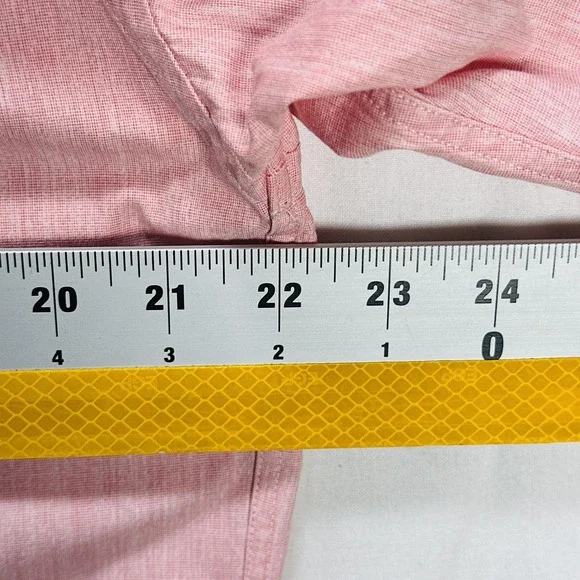Billy Reid Shirt Mens Large Pink Standard Cut Button Front Long Sleeve Italy - Picture 9 of 10